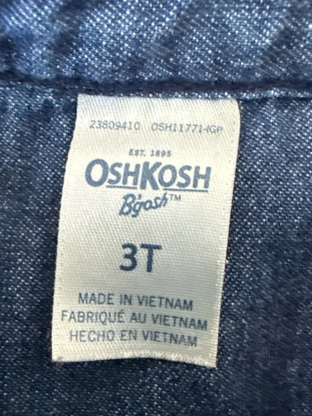 OshKosh B'gosh Denim Shirt Dress with Navy Tulle Skirt